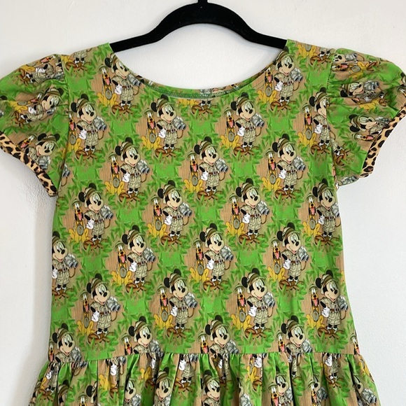 NWOT Sweet Petunia Clothing Walt Disney World Mickey & Pluto Safari Dress Sz 14 - Picture 3 of 9